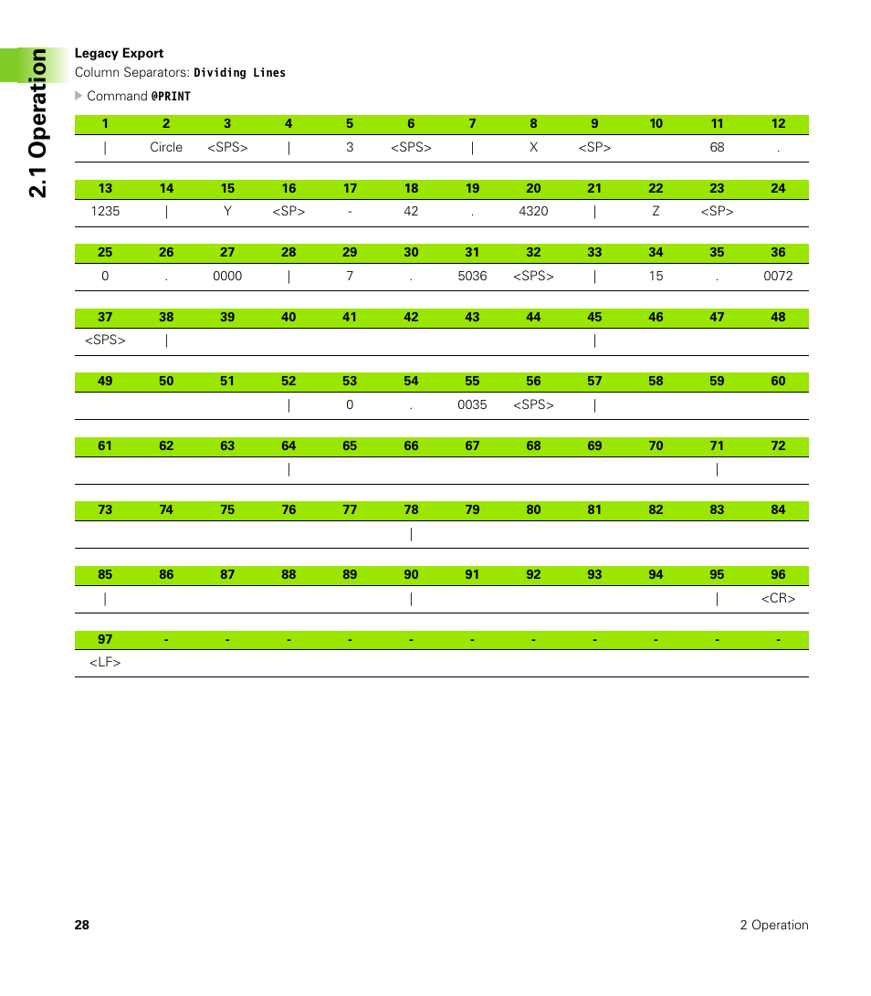 Legacy export, 1 oper ation | HEIDENHAIN ND 1300 Addendum User Manual | Page 28 / 36