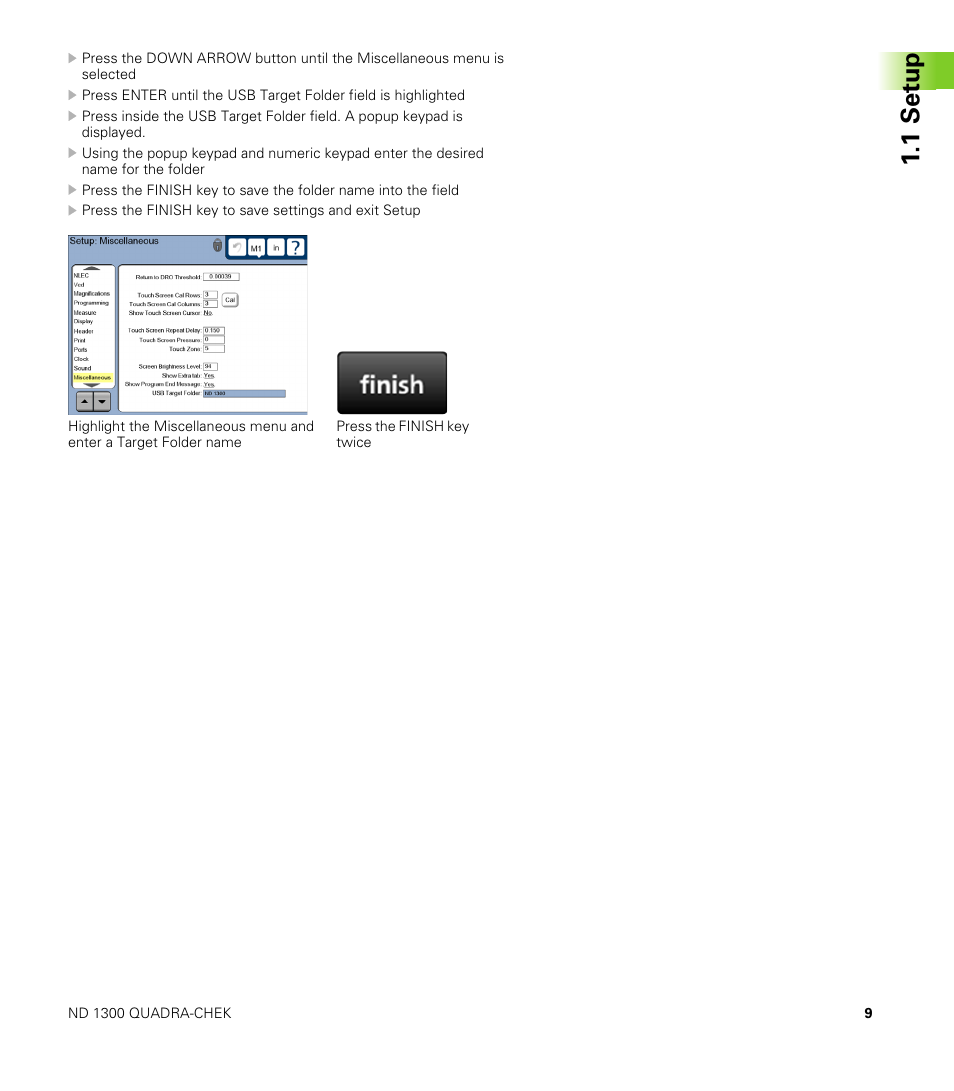 1s e tu p | HEIDENHAIN ND 1300 Addendum User Manual | Page 9 / 36