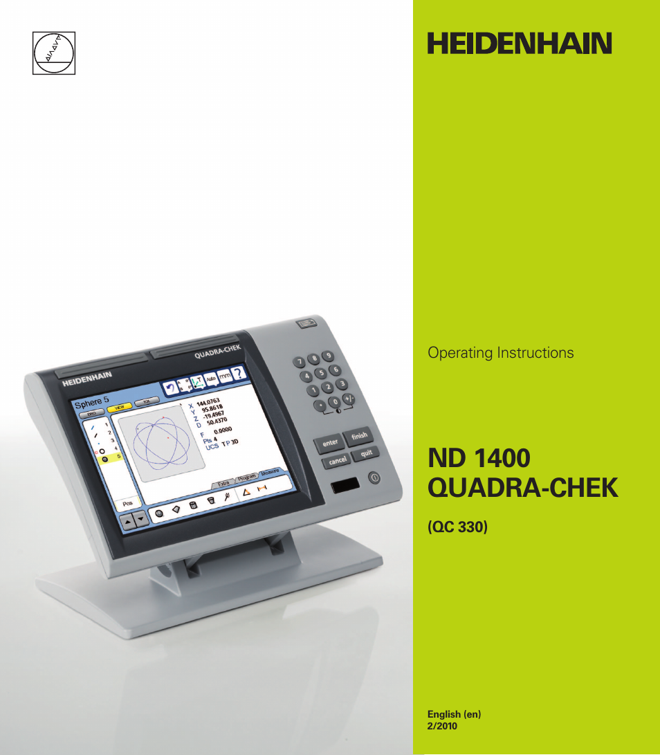 HEIDENHAIN ND 1400 User Manual | 179 pages