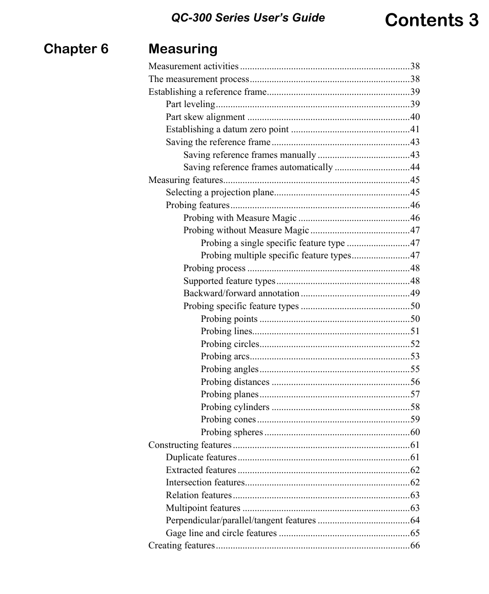 Contents 3, Chapter 6 measuring | HEIDENHAIN ND 1400 User Manual | Page 8 / 179