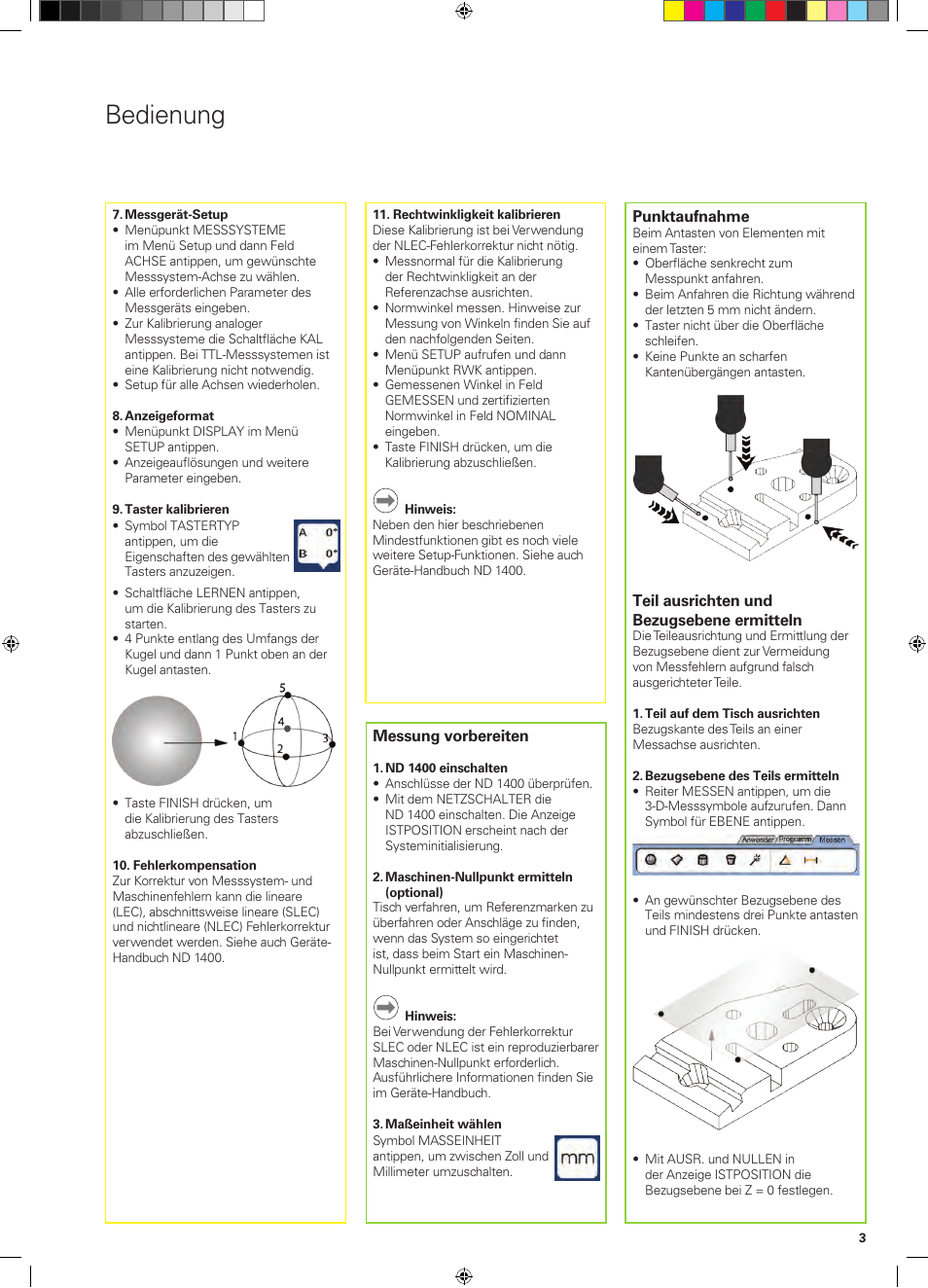 Bedienung | HEIDENHAIN ND 1400 Quick Start User Manual | Page 11 / 96