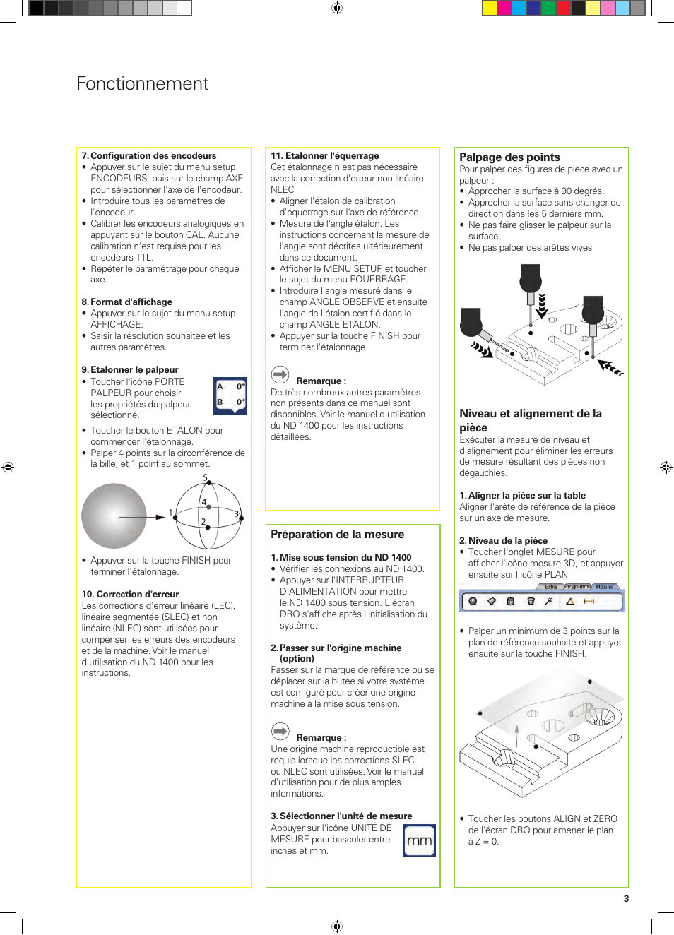 Fonctionnement | HEIDENHAIN ND 1400 Quick Start User Manual | Page 17 / 96
