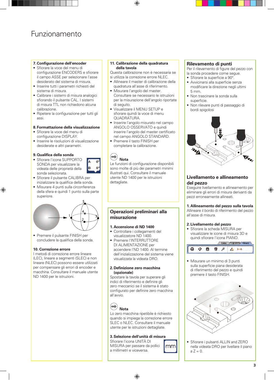 Funzionamento | HEIDENHAIN ND 1400 Quick Start User Manual | Page 23 / 96