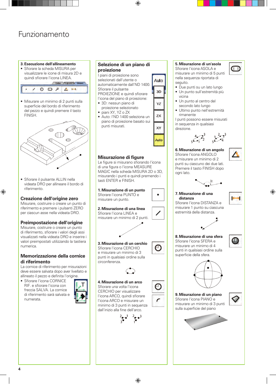 Funzionamento | HEIDENHAIN ND 1400 Quick Start User Manual | Page 24 / 96