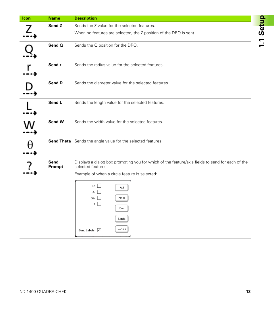 1s e tu p | HEIDENHAIN ND 1400 Addendum User Manual | Page 13 / 36