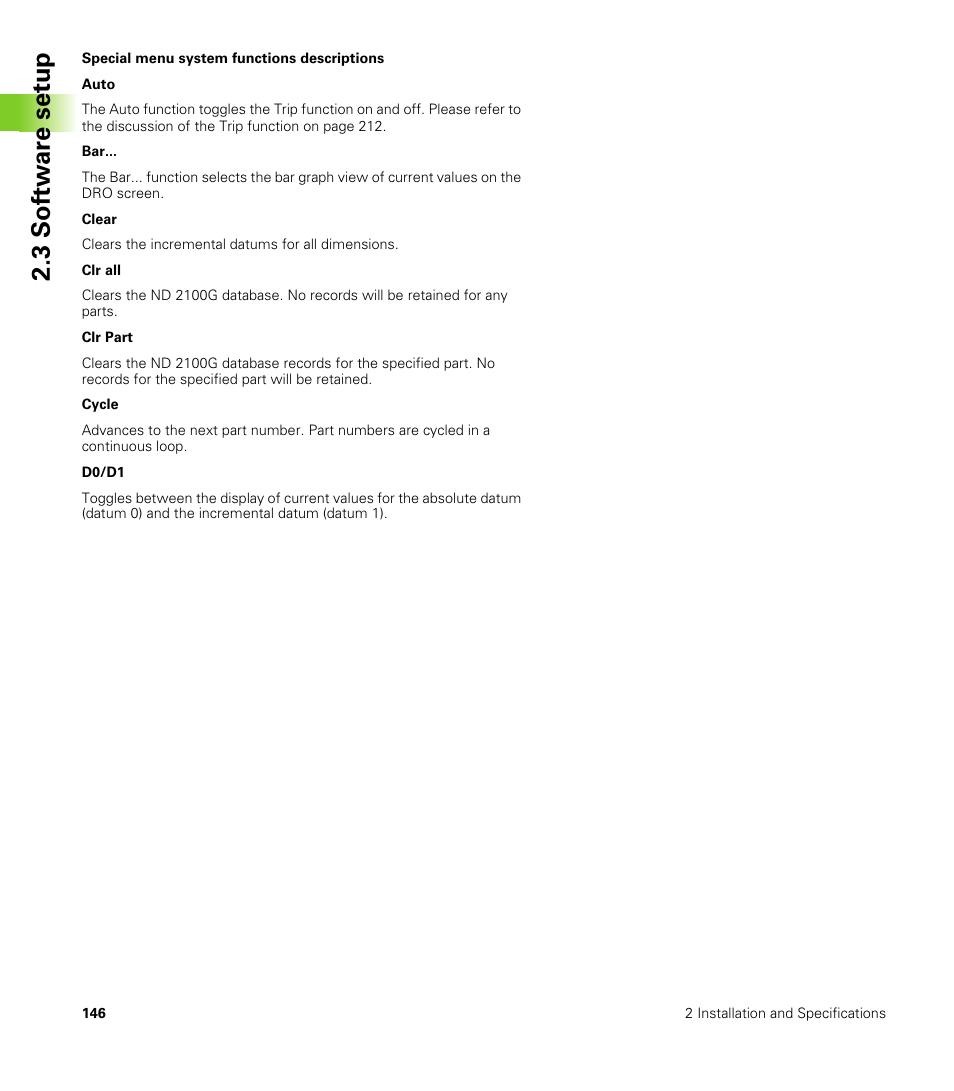 3 s o ft wa re s e tu p | HEIDENHAIN ND 2100G User Manual | Page 146 / 279