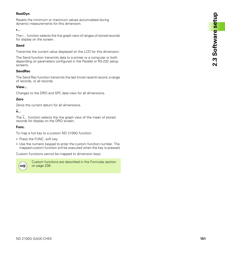 3 s o ft wa re s e tu p | HEIDENHAIN ND 2100G User Manual | Page 151 / 279