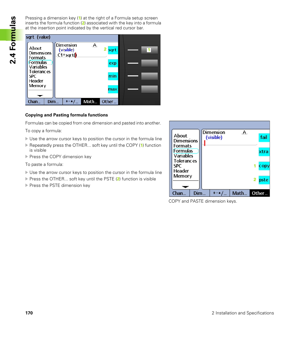 4 f o rm ulas | HEIDENHAIN ND 2100G User Manual | Page 170 / 279
