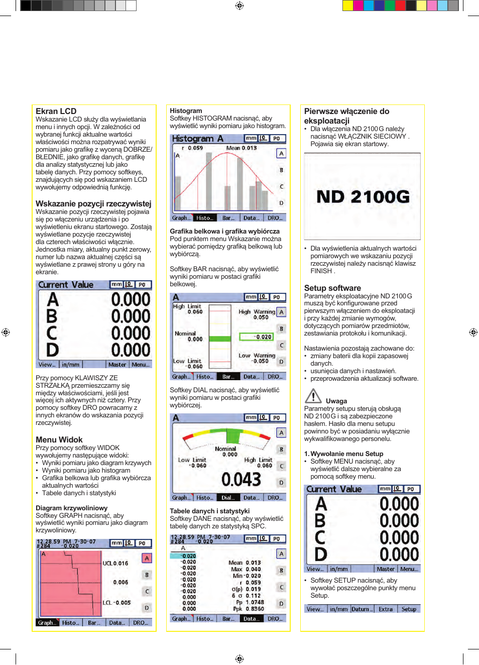 Setup | HEIDENHAIN ND 2100G Quick Start User Manual | Page 36 / 60