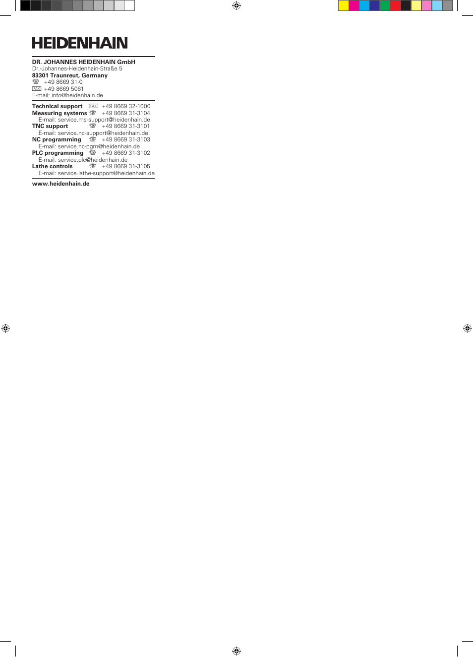 HEIDENHAIN ND 2100G Quick Start User Manual | Page 58 / 60