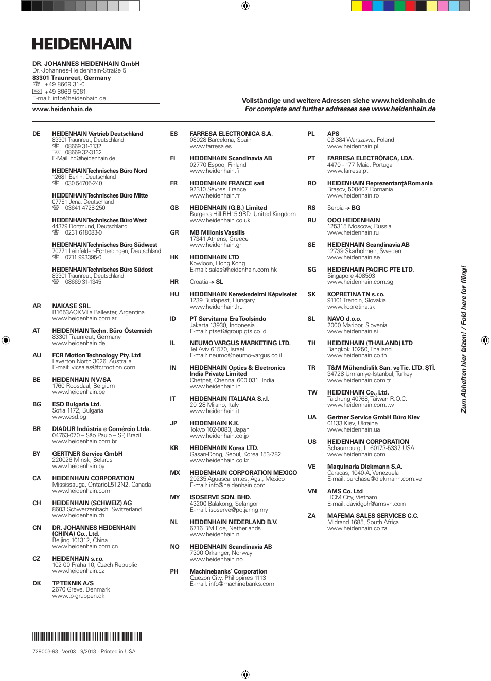 HEIDENHAIN ND 2100G Quick Start User Manual | Page 60 / 60