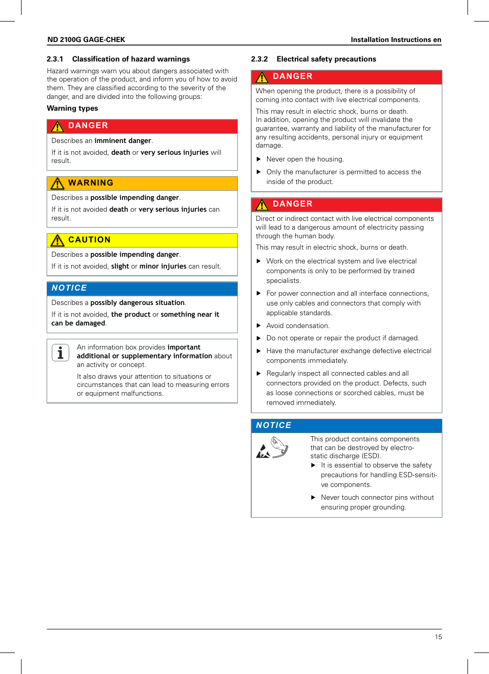 HEIDENHAIN ND 2100G Installation User Manual | Page 13 / 108