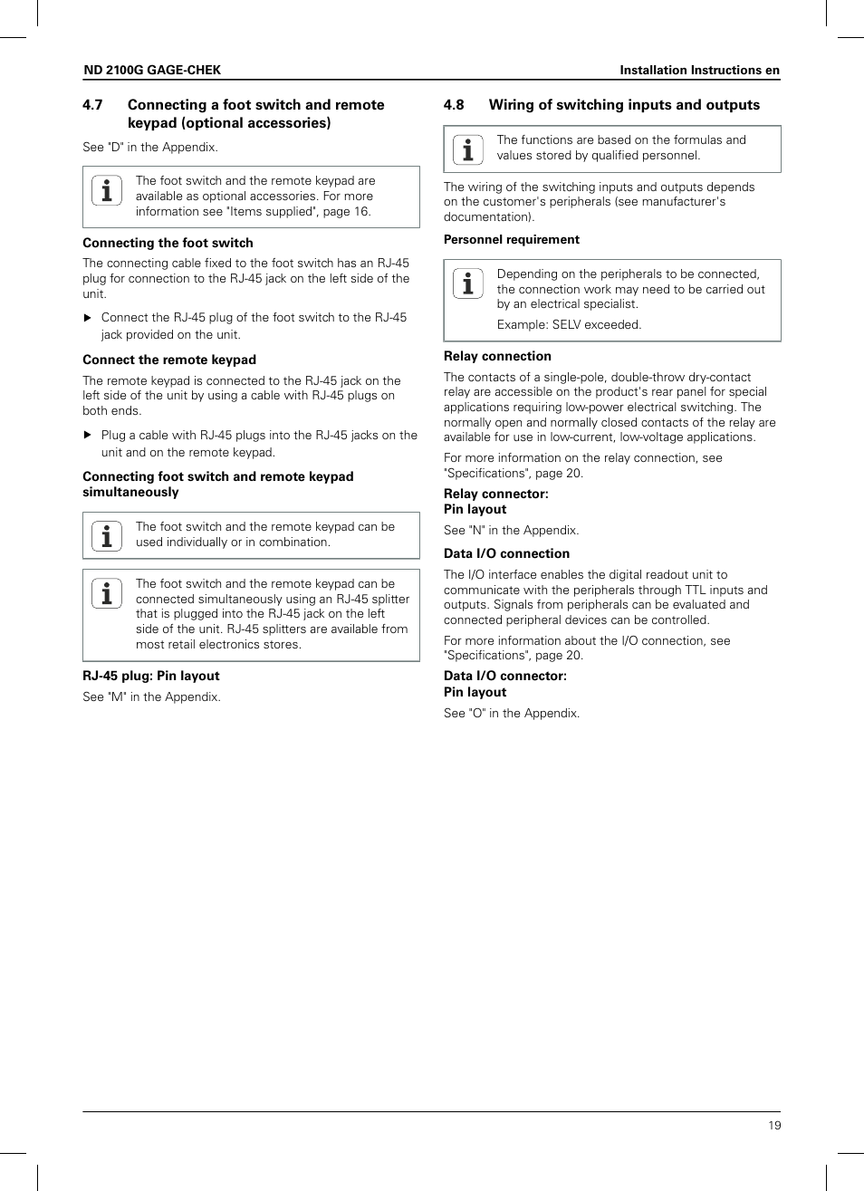 HEIDENHAIN ND 2100G Installation User Manual | Page 17 / 108