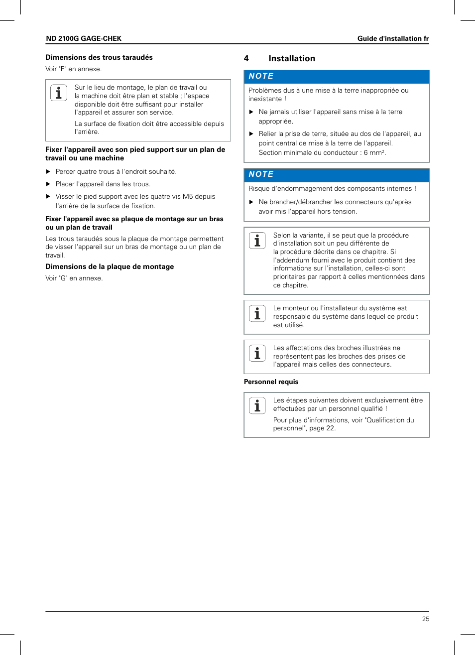 4 installation, 4installation | HEIDENHAIN ND 2100G Installation User Manual | Page 23 / 108