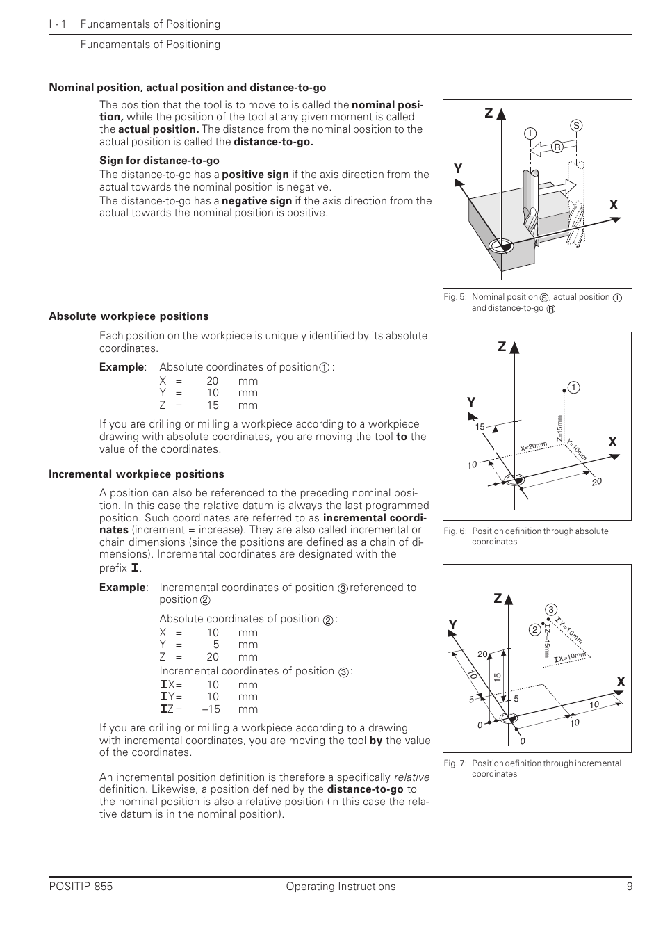 Yx z | HEIDENHAIN PT 855 for Milling User Manual | Page 11 / 117