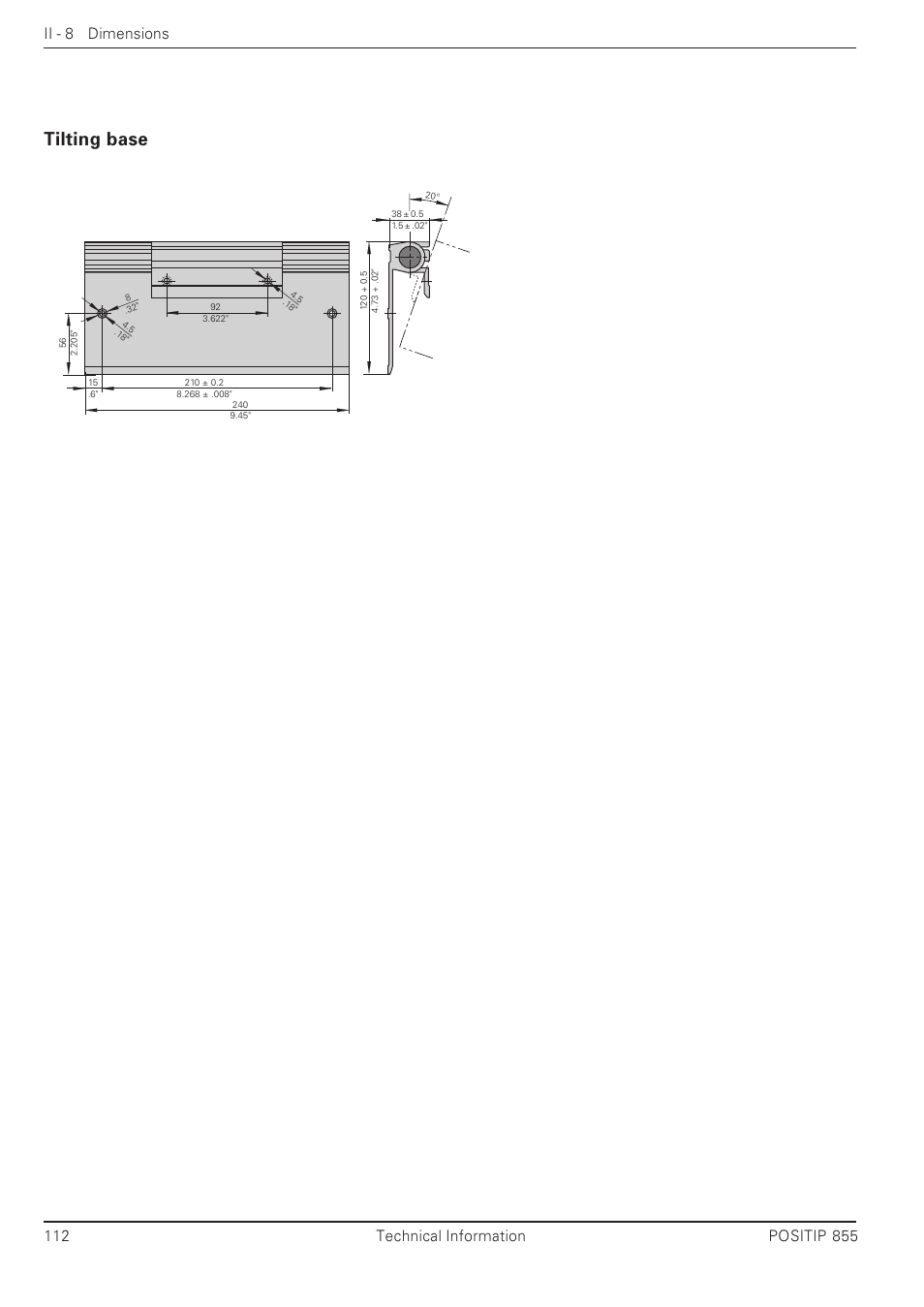 Tilting base | HEIDENHAIN PT 855 for Milling User Manual | Page 114 / 117