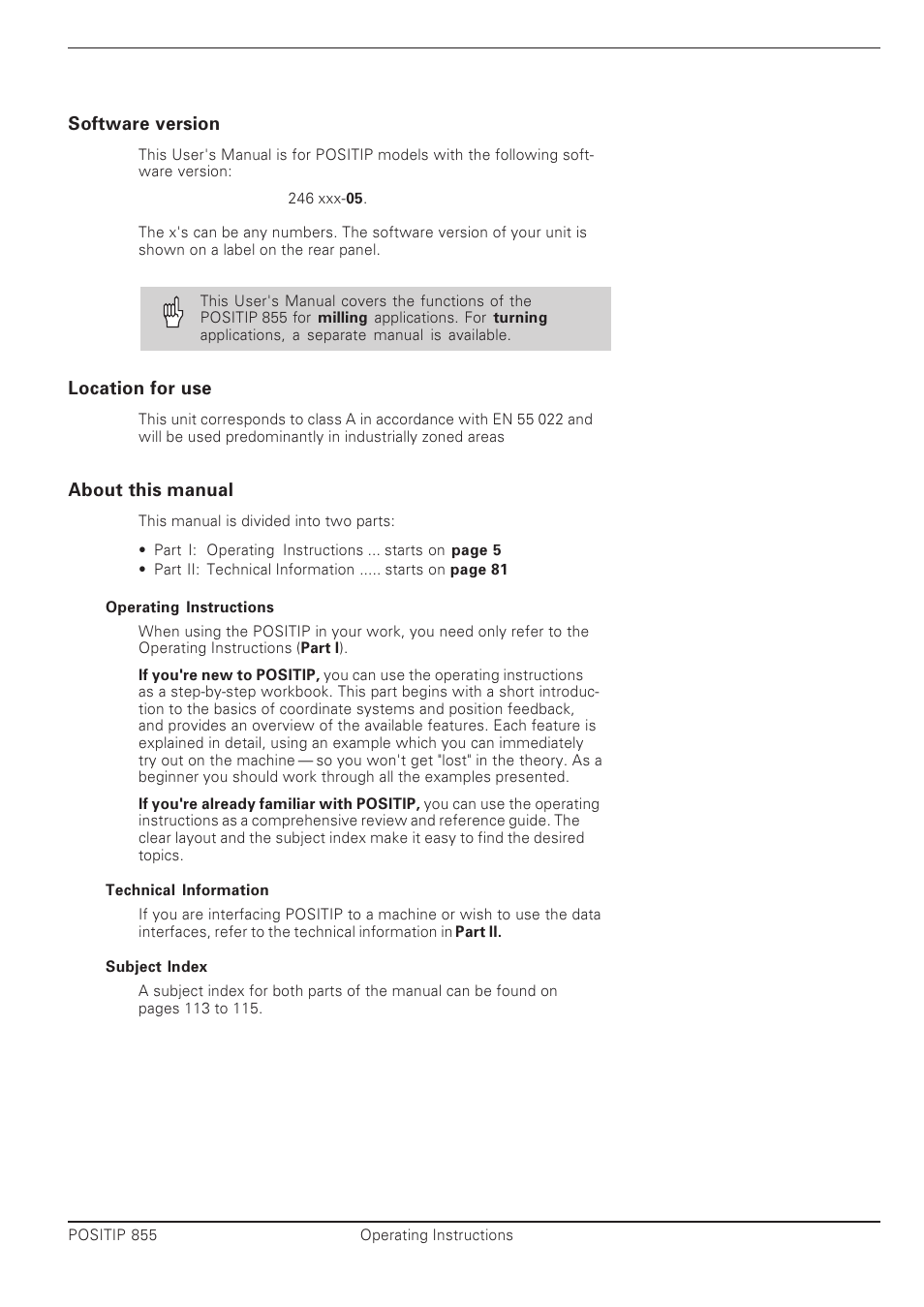 HEIDENHAIN PT 855 for Milling User Manual | Page 3 / 117