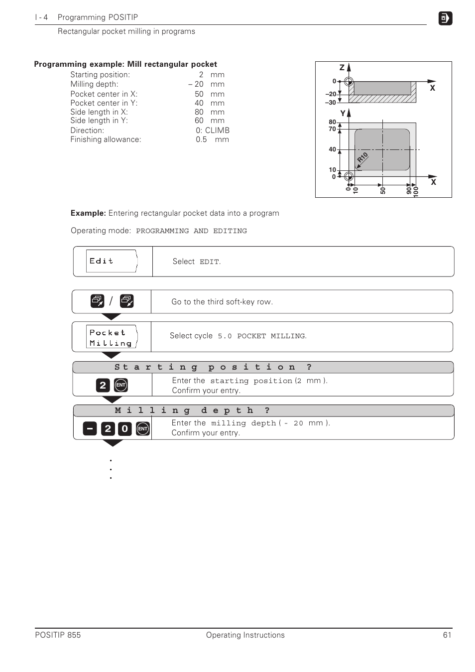 HEIDENHAIN PT 855 for Milling User Manual | Page 63 / 117