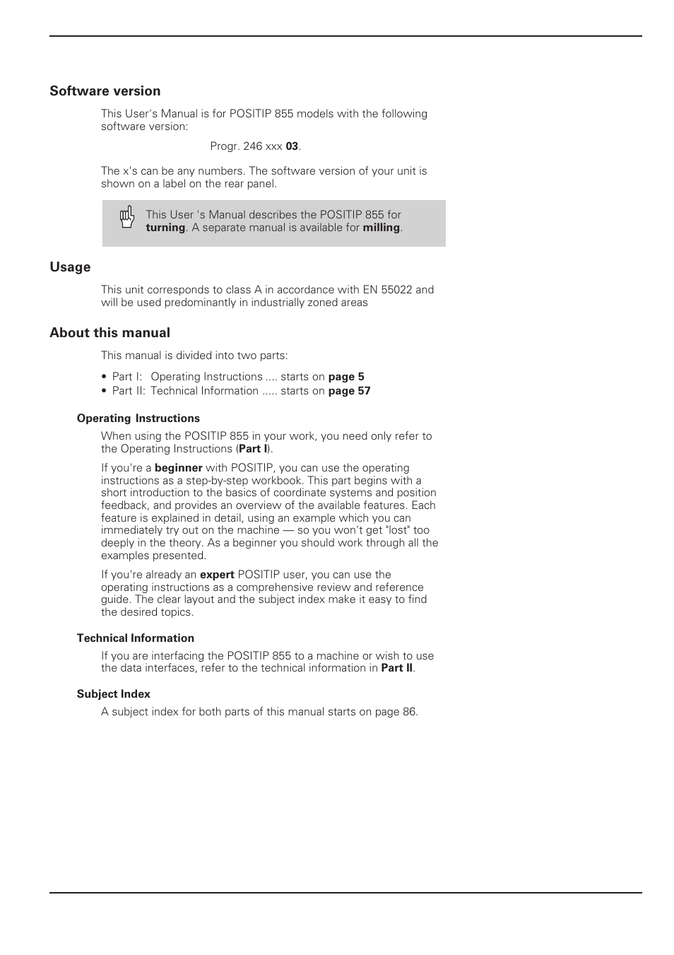 HEIDENHAIN PT 855 for Turning User Manual | Page 3 / 87