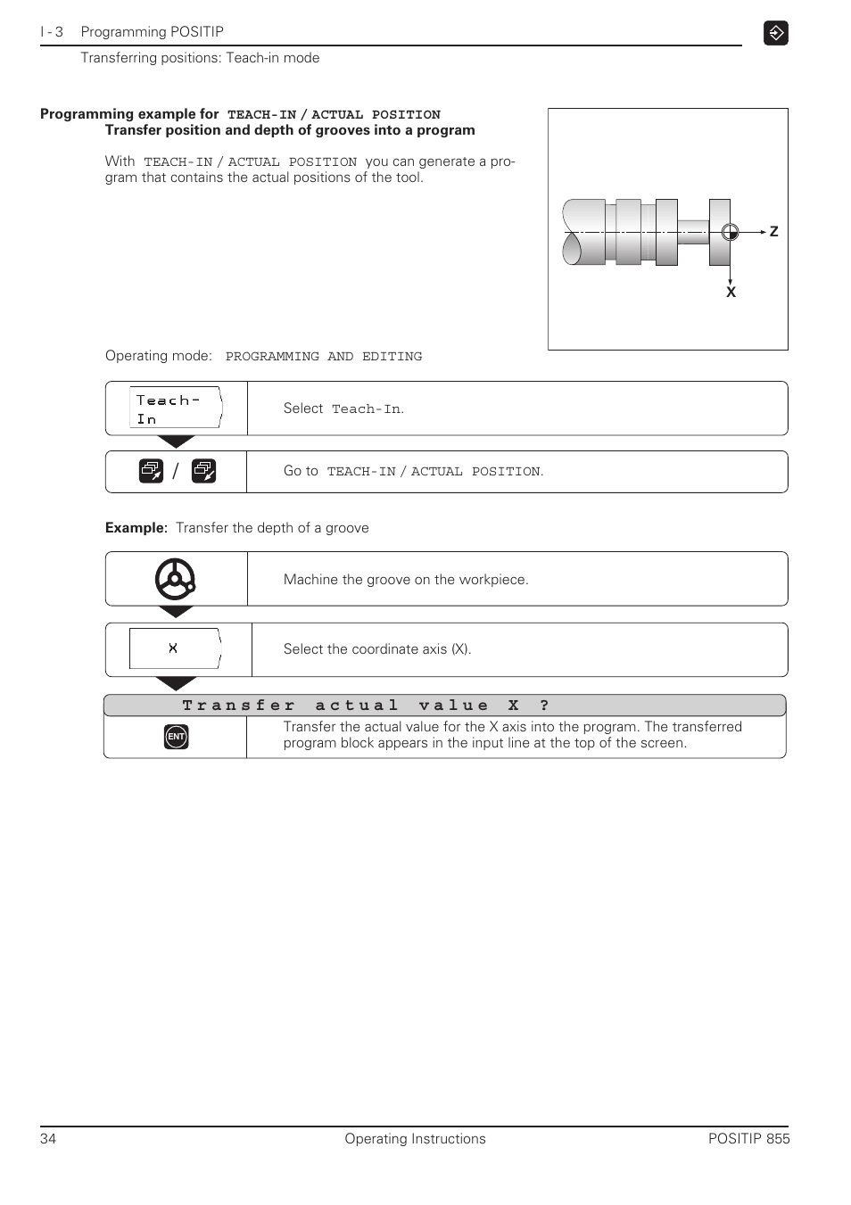 HEIDENHAIN PT 855 for Turning User Manual | Page 33 / 87