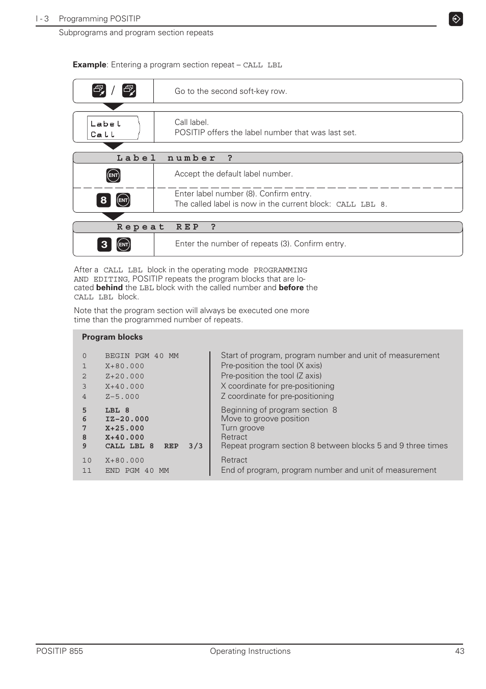 HEIDENHAIN PT 855 for Turning User Manual | Page 42 / 87