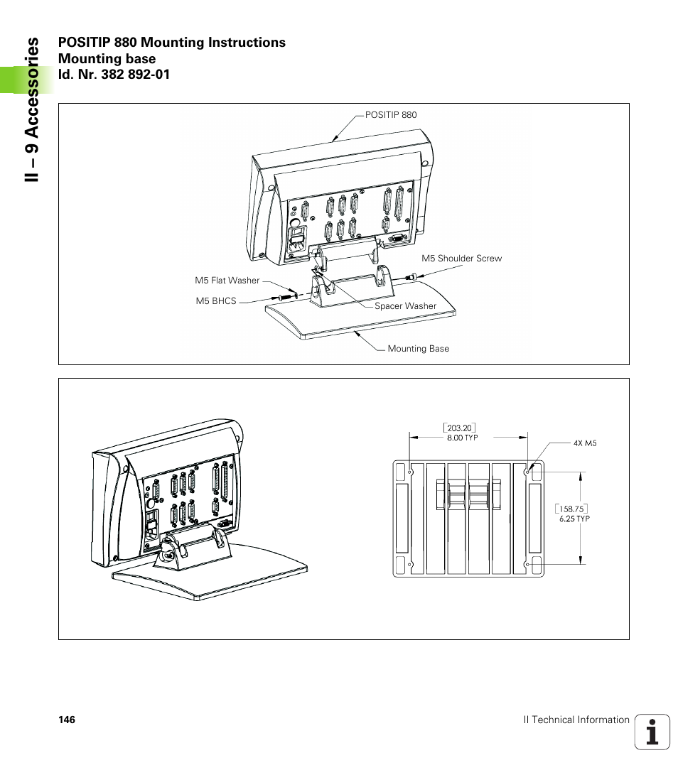 Ii – 9 a c cessor ies | HEIDENHAIN PT 880 User Manual | Page 146 / 151