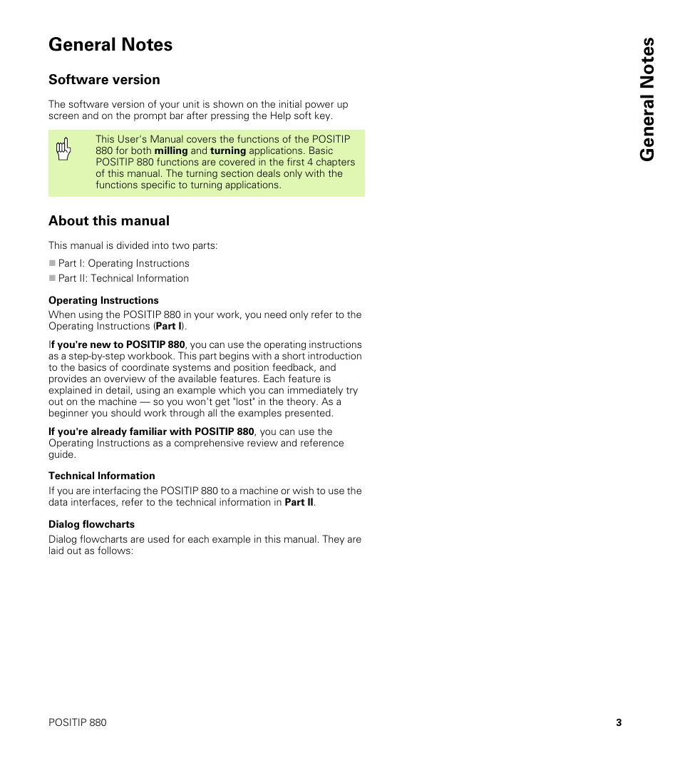 General notes, Software version, About this manual | HEIDENHAIN PT 880 User Manual | Page 3 / 151
