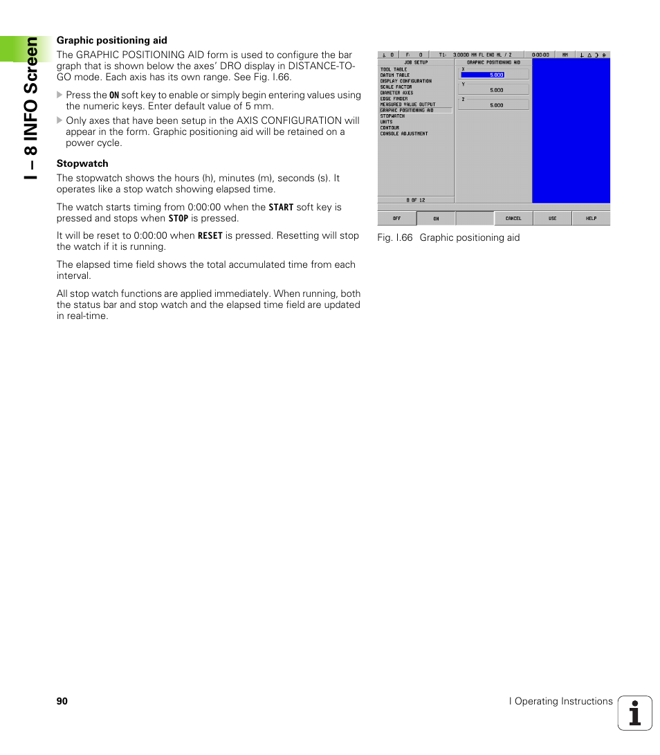 I – 8 info scr een | HEIDENHAIN PT 880 User Manual | Page 90 / 151