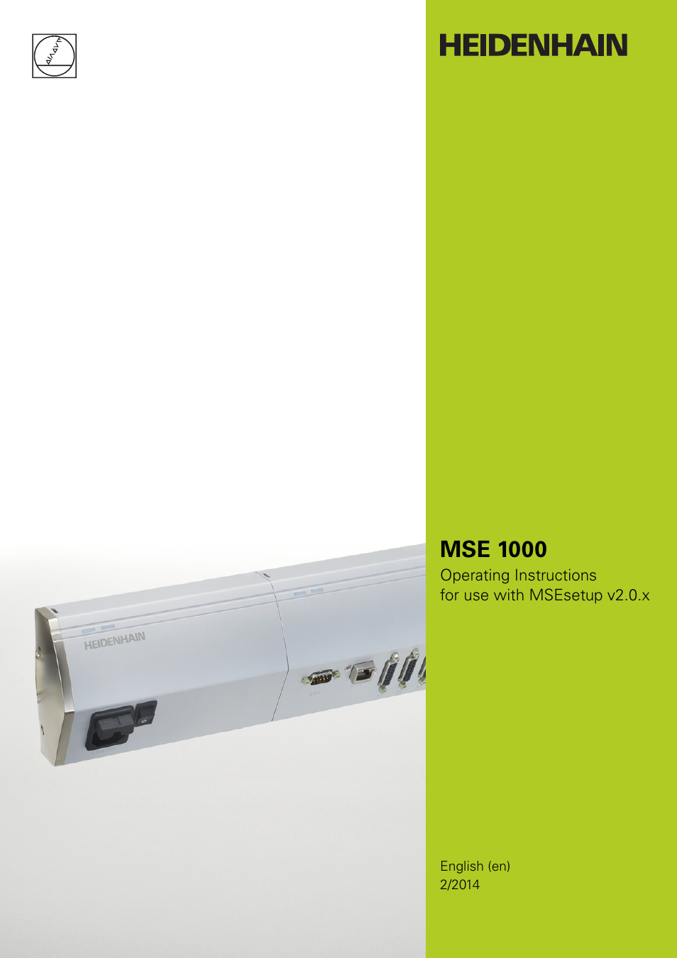 HEIDENHAIN MSE 1000 User Manual | 173 pages