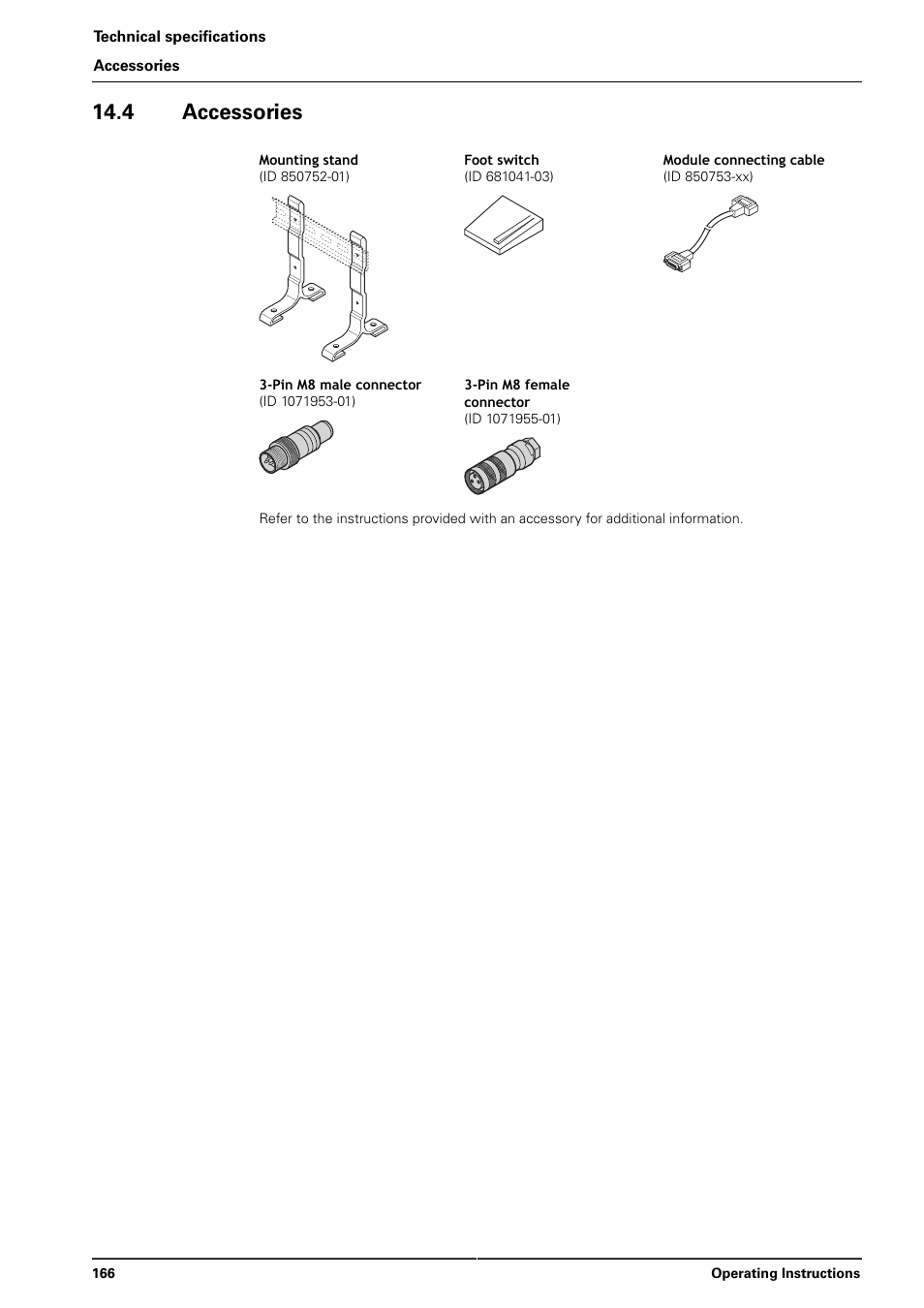 4 accessories | HEIDENHAIN MSE 1000 User Manual | Page 166 / 173
