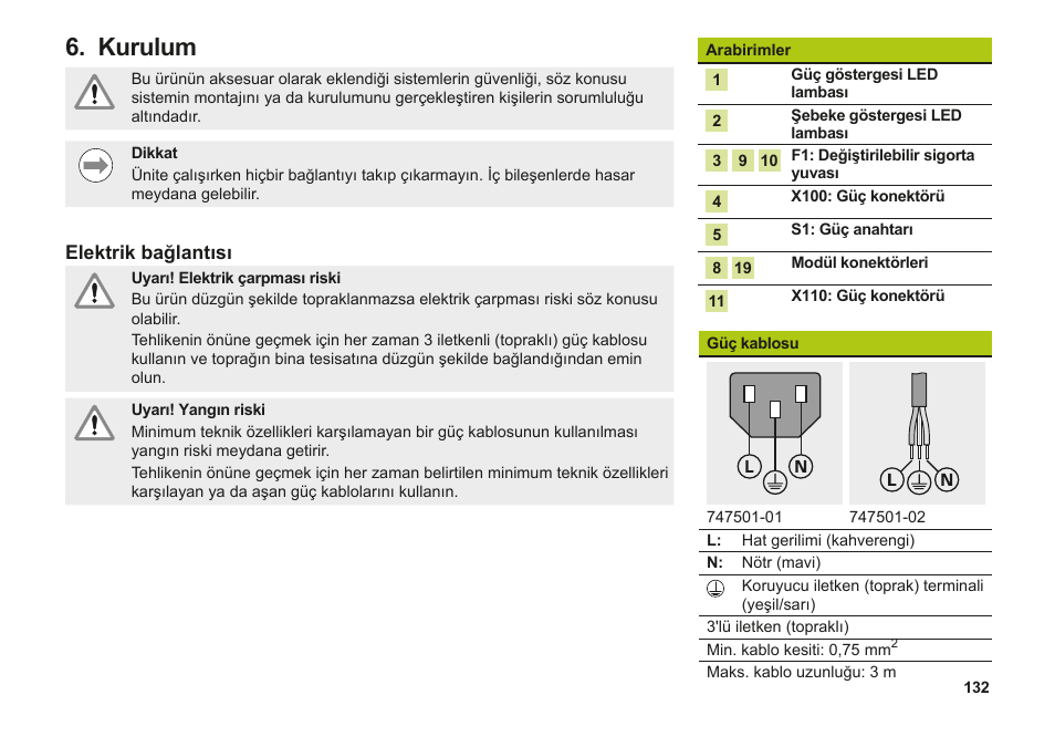 Kurulum | HEIDENHAIN MSE 1000 Installation User Manual | Page 132 / 176