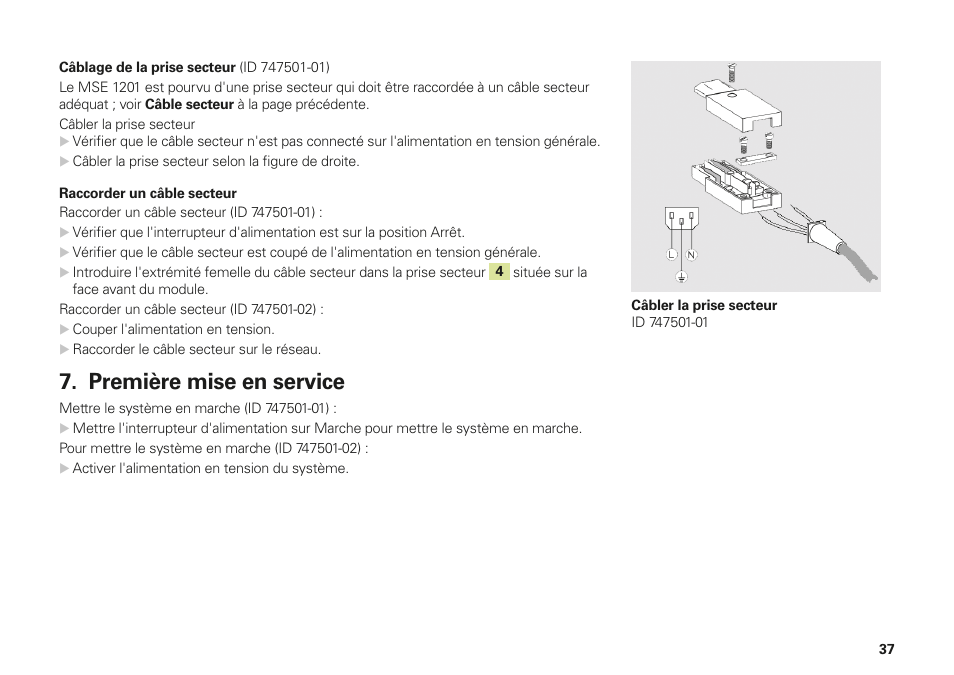Première mise en service | HEIDENHAIN MSE 1000 Installation User Manual | Page 37 / 176