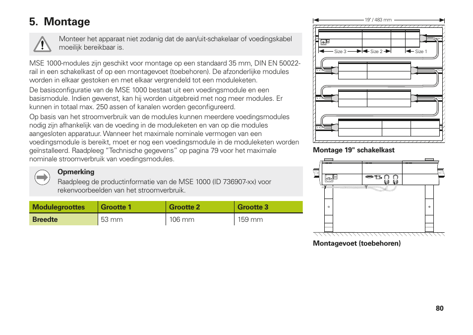 Montage | HEIDENHAIN MSE 1000 Installation User Manual | Page 80 / 176