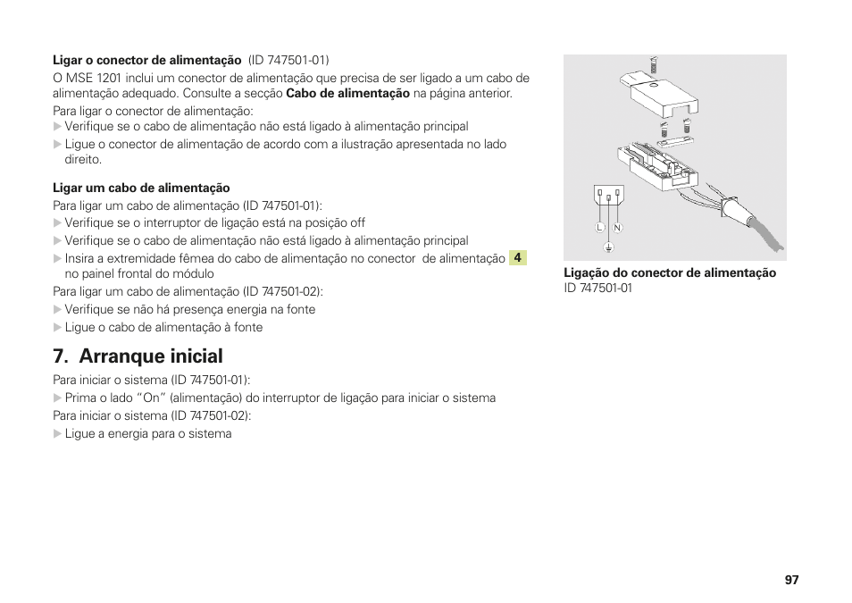 Arranque inicial | HEIDENHAIN MSE 1000 Installation User Manual | Page 97 / 176