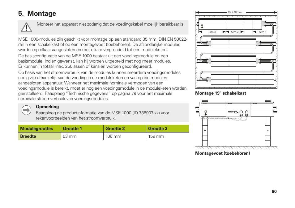 Montage | HEIDENHAIN MSE 1202 User Manual | Page 80 / 176
