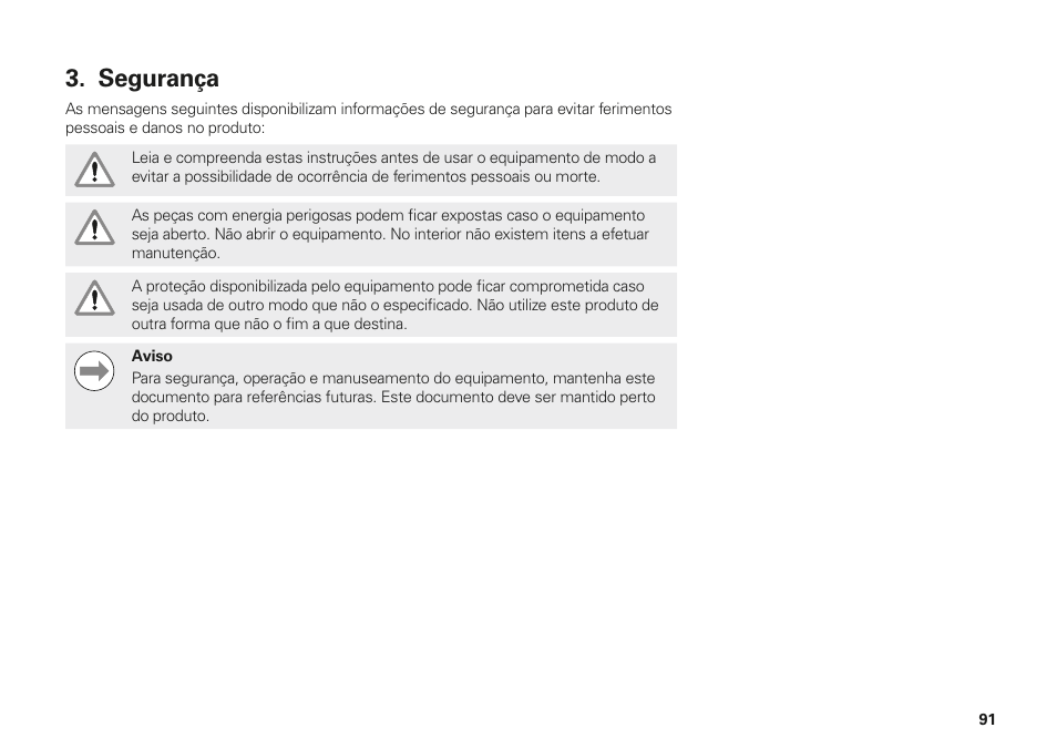 Segurança | HEIDENHAIN MSE 1110 User Manual | Page 91 / 176