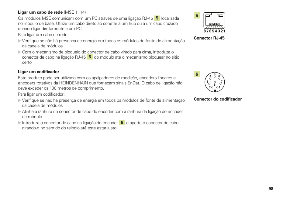 HEIDENHAIN MSE 1110 User Manual | Page 98 / 176