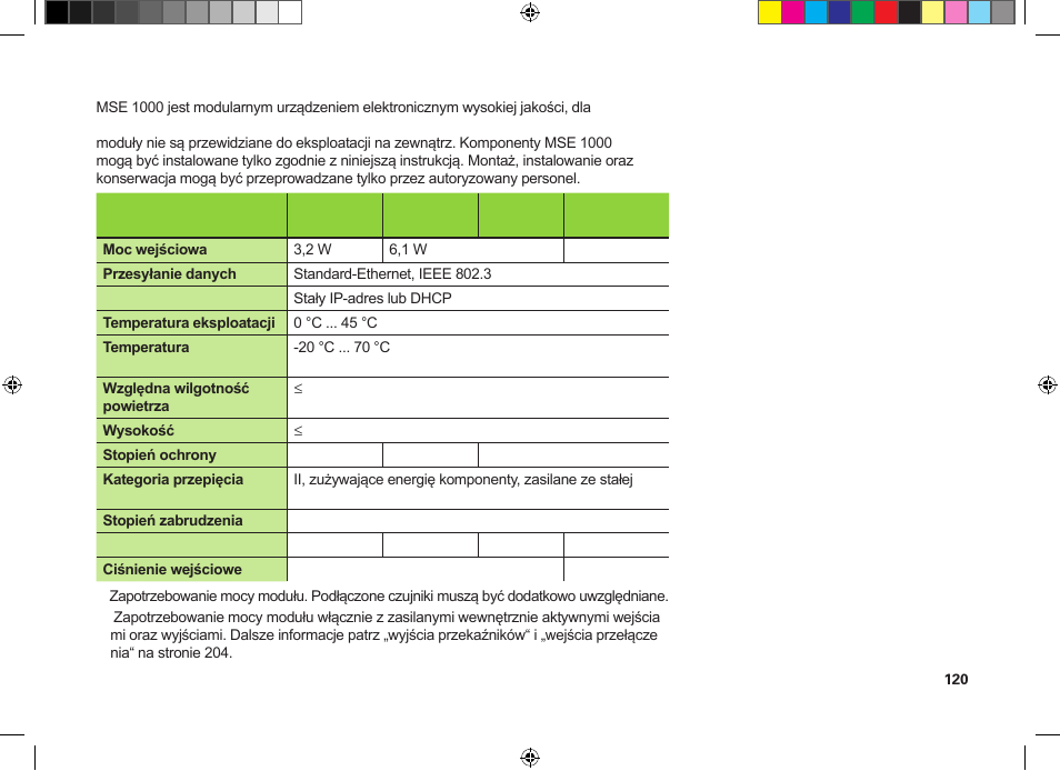 Dane techniczne | HEIDENHAIN MSE 1300 User Manual | Page 120 / 206