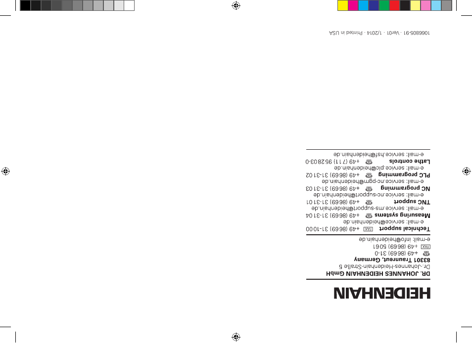 HEIDENHAIN MSE 1300 User Manual | Page 206 / 206