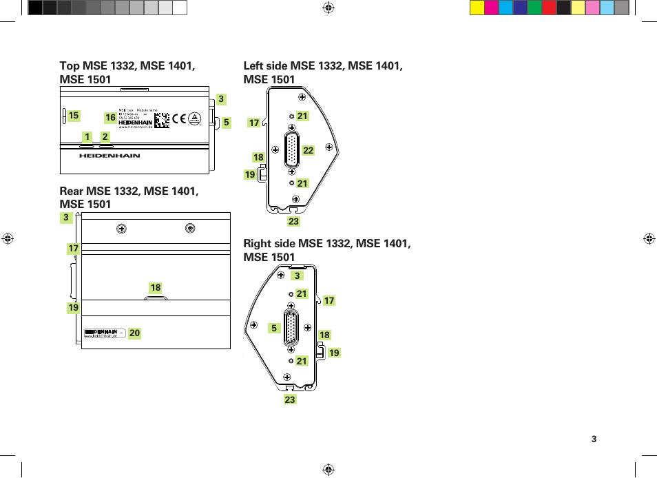 HEIDENHAIN MSE 1300 User Manual | Page 3 / 206