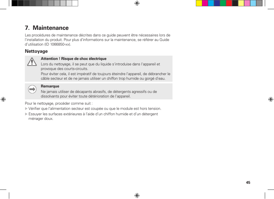 Maintenance | HEIDENHAIN MSE 1300 User Manual | Page 45 / 206