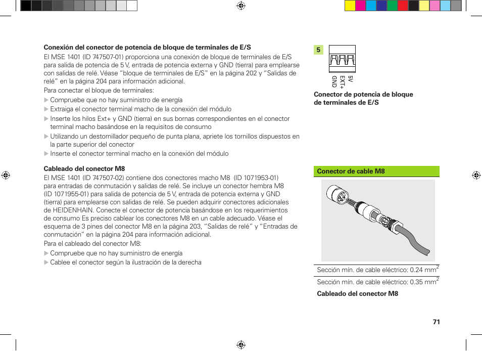 HEIDENHAIN MSE 1300 User Manual | Page 71 / 206