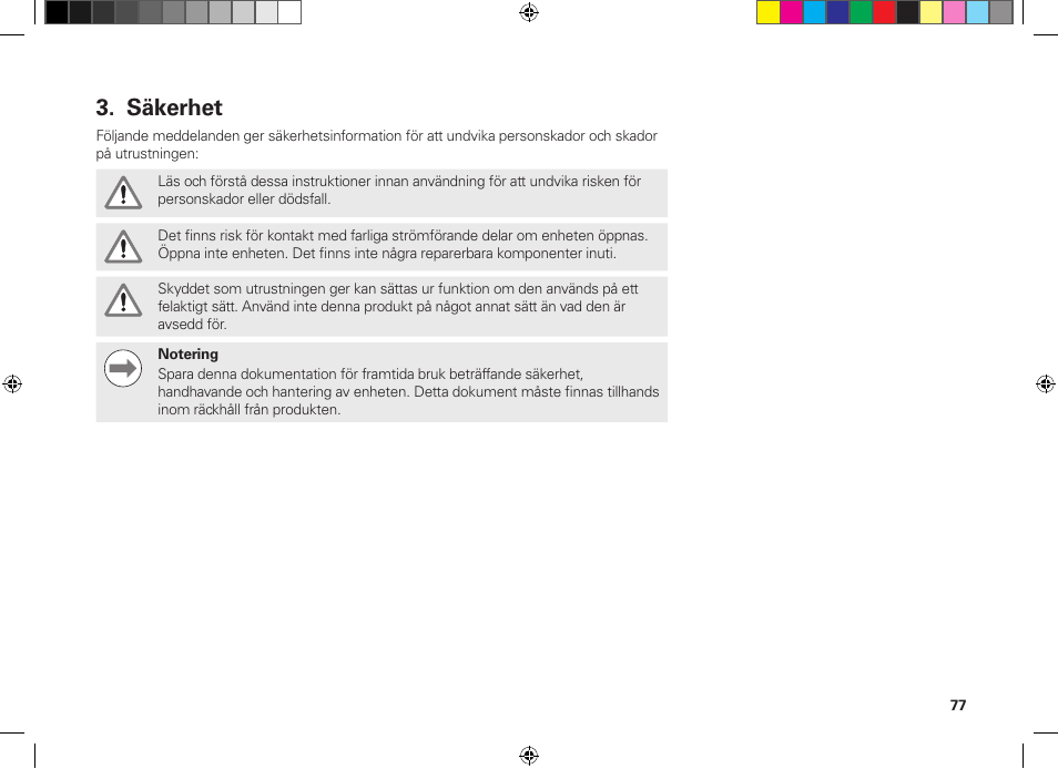 Säkerhet | HEIDENHAIN MSE 1300 User Manual | Page 77 / 206