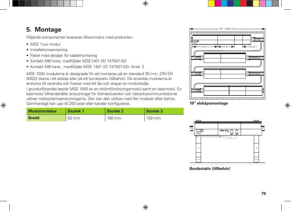 Montage | HEIDENHAIN MSE 1300 User Manual | Page 79 / 206