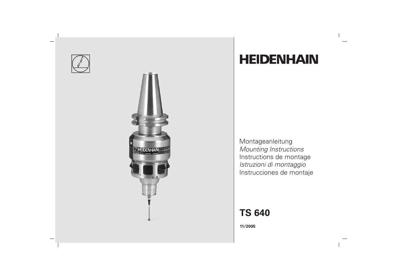 HEIDENHAIN TS 640 User Manual | 14 pages