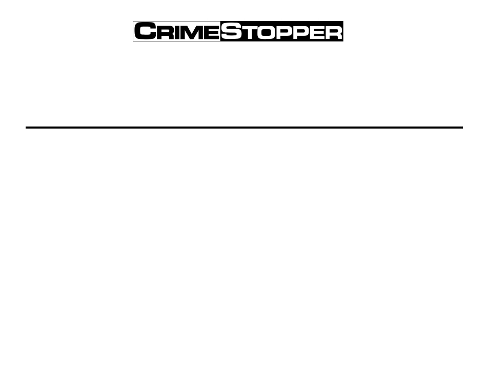 Crimestopper Security Products CS-882 OEM User Manual | 12 pages