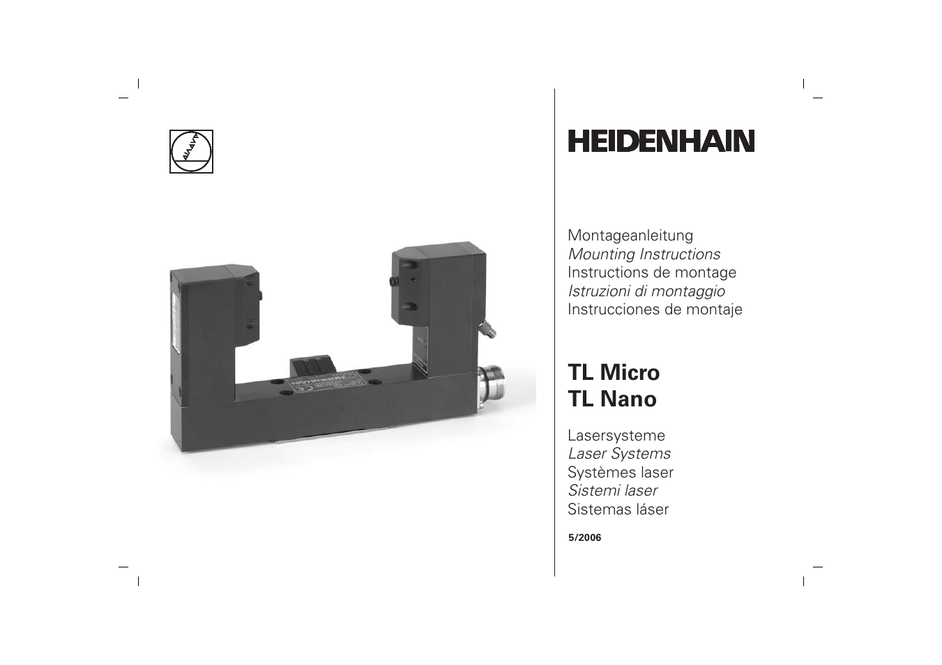HEIDENHAIN TL Micro User Manual | 27 pages