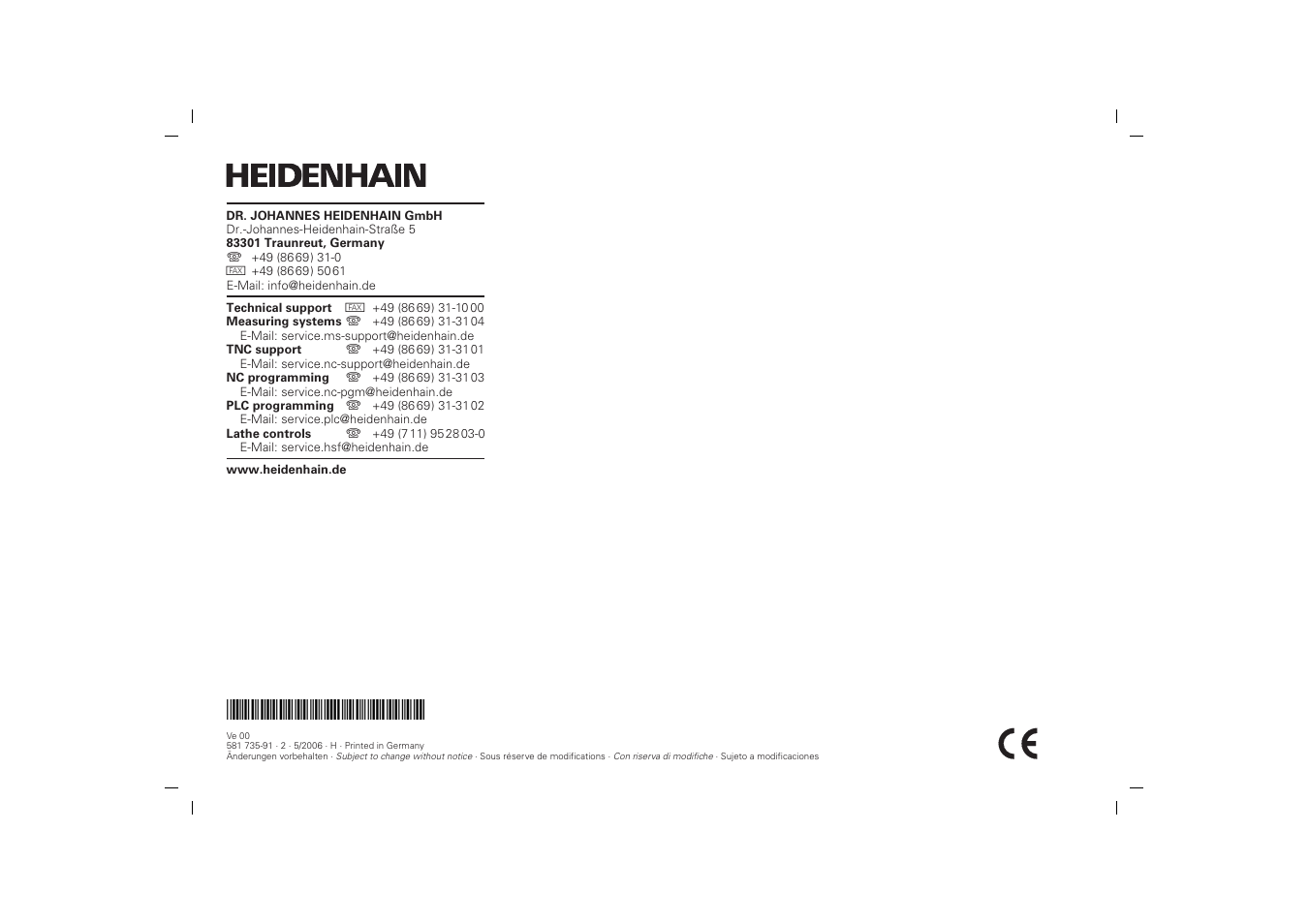 HEIDENHAIN TL Micro User Manual | Page 27 / 27