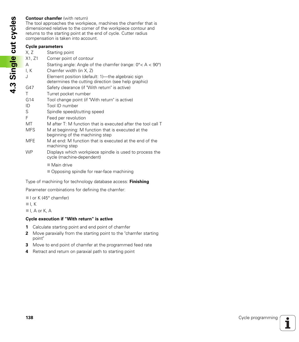 3 single cut cy cles | HEIDENHAIN SW 548328-05 User Manual | Page 138 / 599