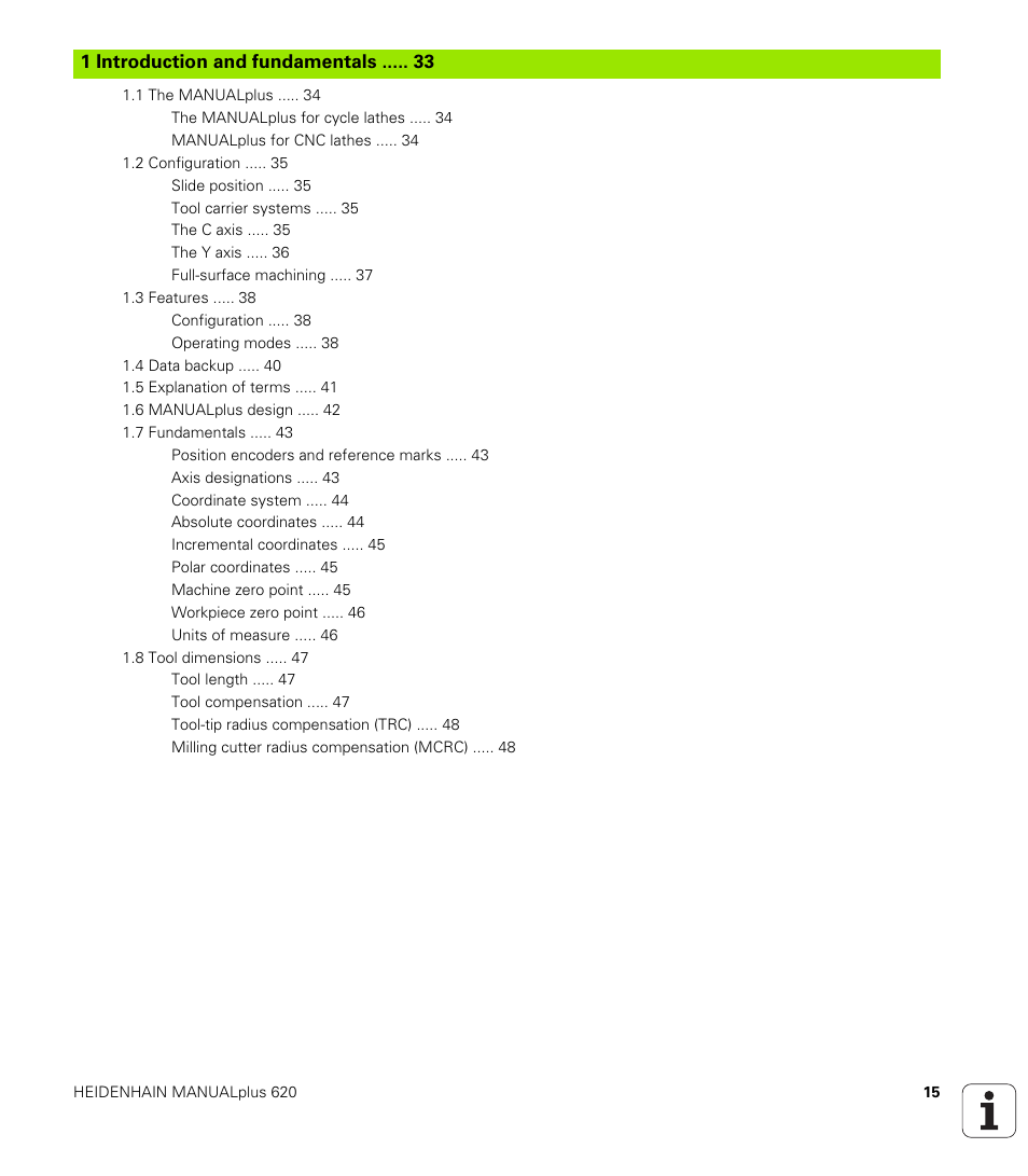 1 introduction and fundamentals | HEIDENHAIN SW 548328-05 User Manual | Page 15 / 599